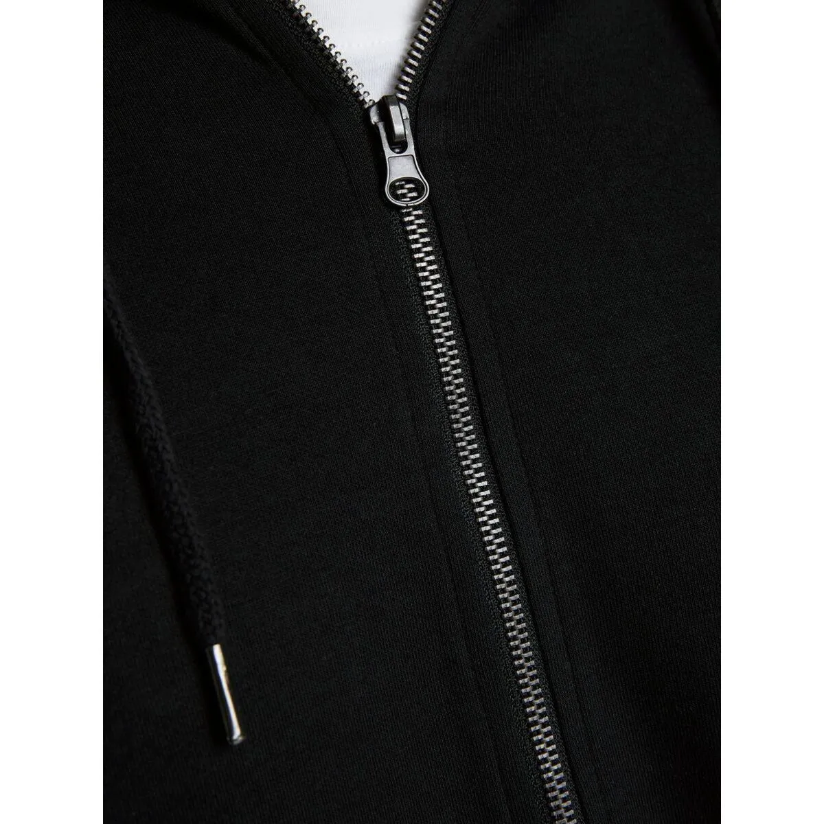 12182493 BASIC SWEAT ZIP-BLACK