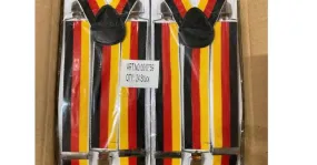 280 piezas De la nada Tirantes Bandera de Alemania Negro-Rojo-Amarillo Talla única, stock restante Comprar productos al por mayo