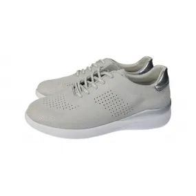 72101 TENIS LIGERAS PIEL color PLATA