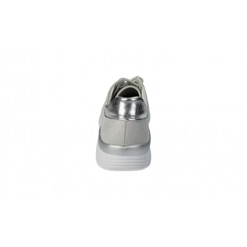 72101 TENIS LIGERAS PIEL color PLATA