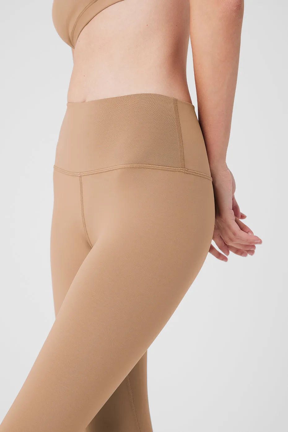 7/8 High-Waist Airlift Legging - Toasted Almond