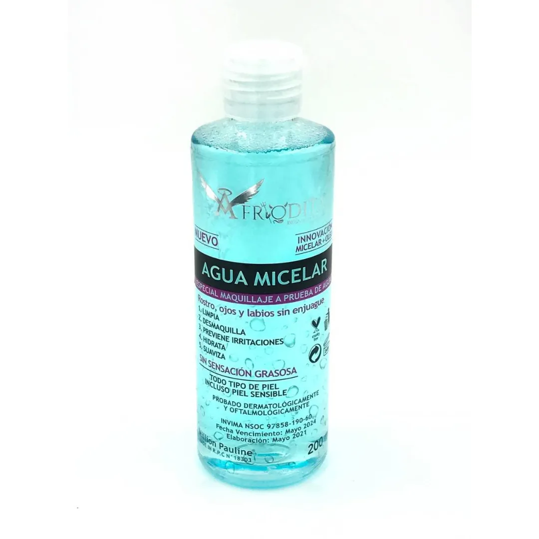 Agua Micelar Desmaquillante Afrodita