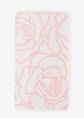 Alfombra de baño beige-rosa pálido