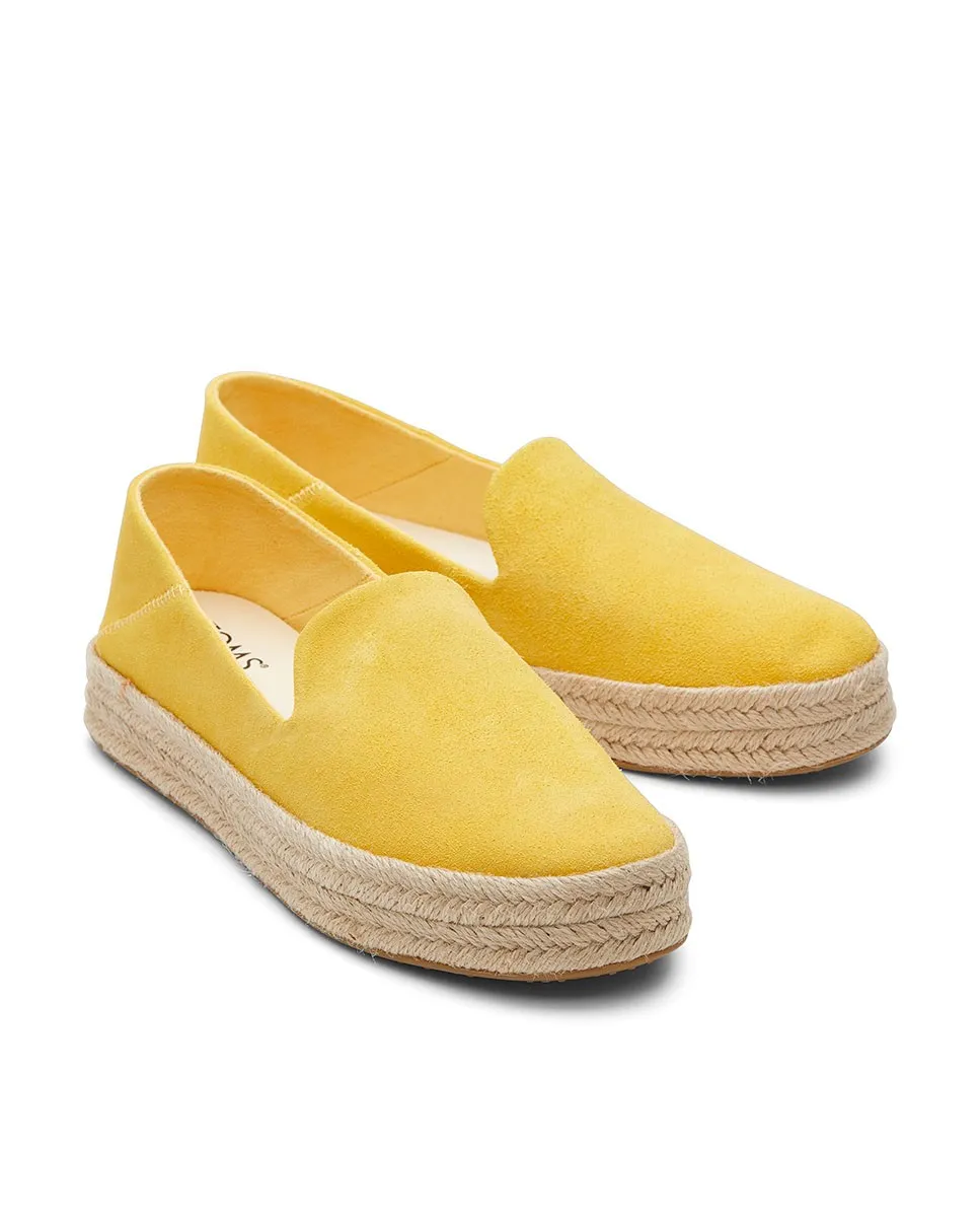 Alpargatas de mujer Carolina amarillo piña