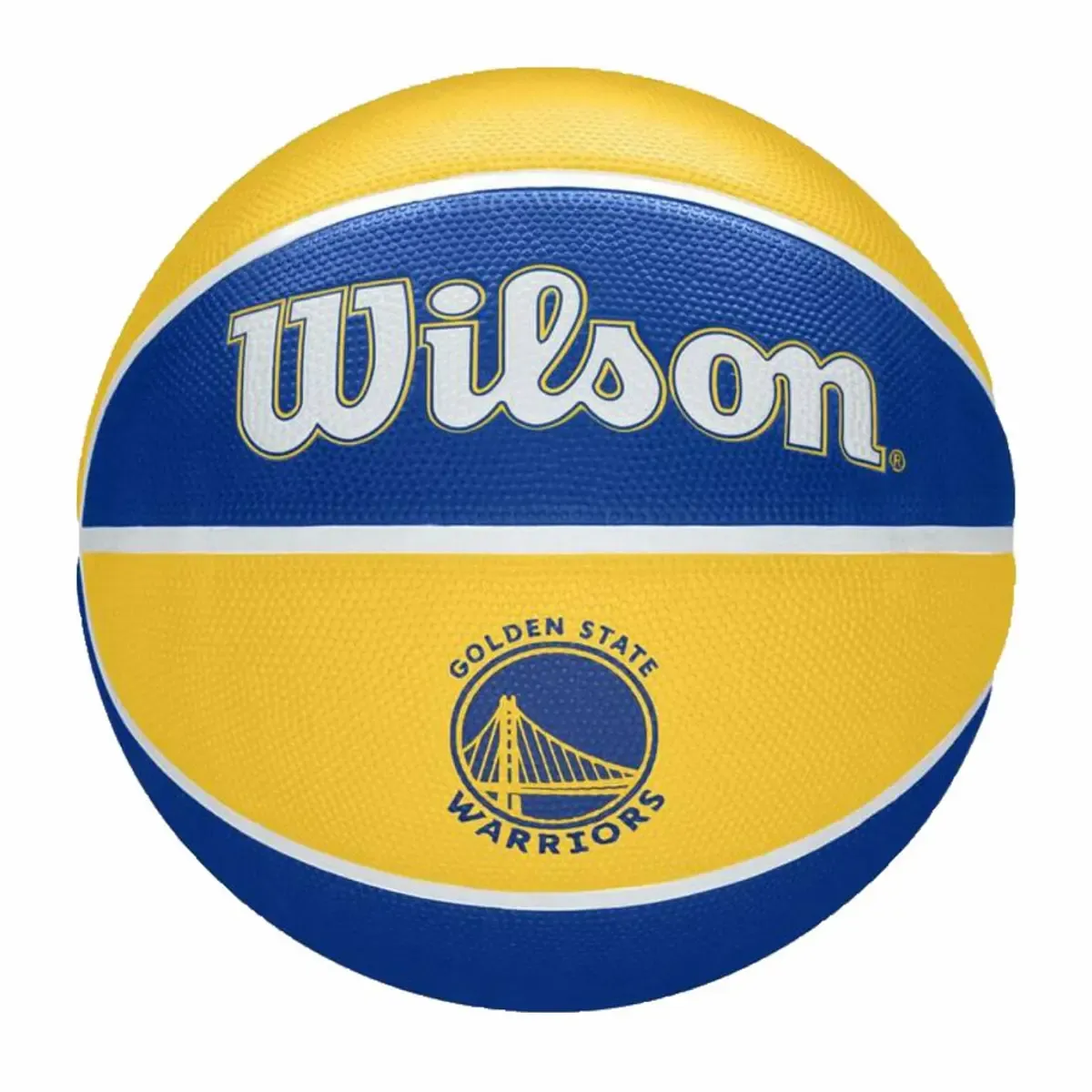 Balón Básquetbol Wilson NBA Team Tribute BSKT Warriors N°7 Amarillo/Azul