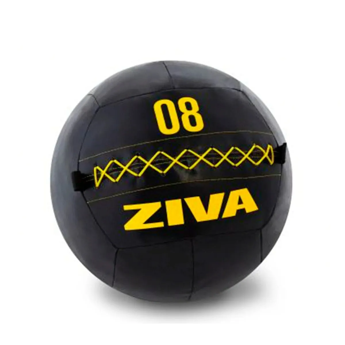 Balón Medicinal Ziva 6 kg Wall Ball Negro/Amarillo