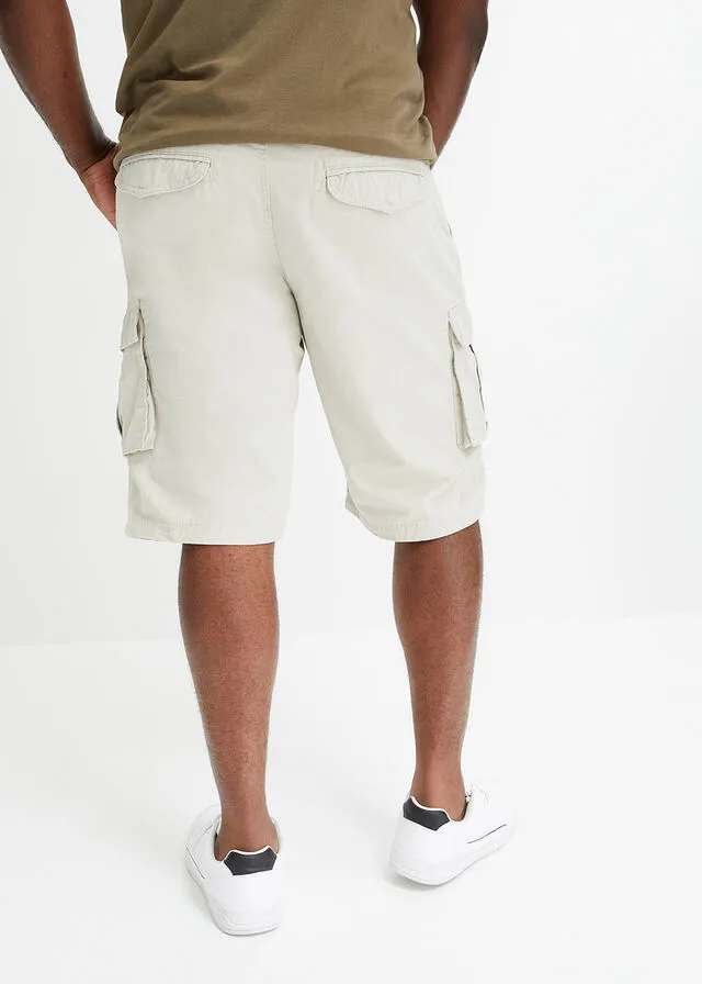 Bermudas de estilo cargo y corte holgado gris piedra