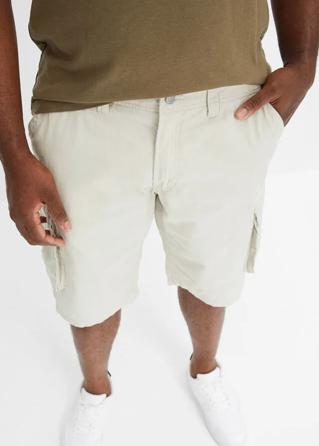 Bermudas de estilo cargo y corte holgado gris piedra