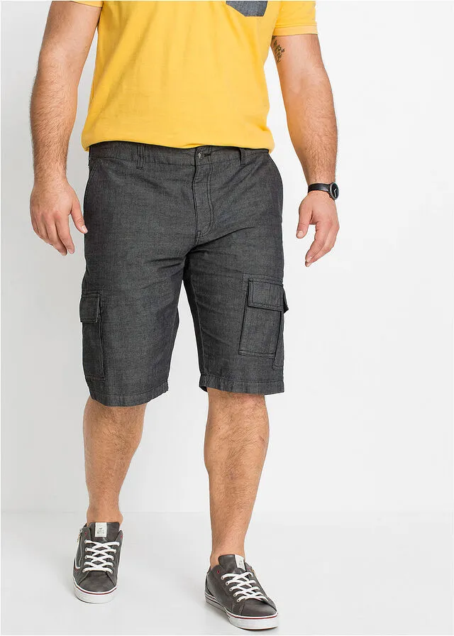 Bermudas de estilo cargo y corte holgado Negro