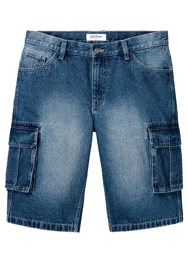 Bermudas vaquera tipo cargo de corte holgado Denim