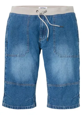 Bermudas vaqueras largas de corte holgado Denim