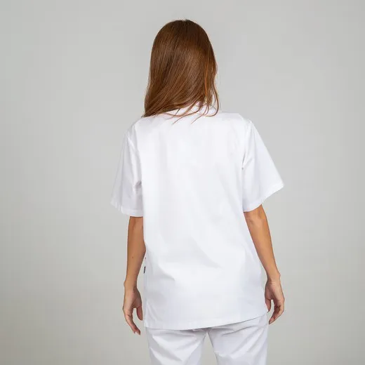 Blusa Sanitario Unisex Abotonada Sarga