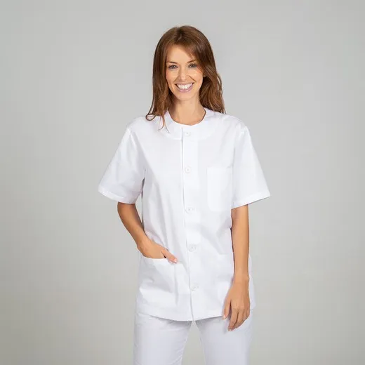 Blusa Sanitario Unisex Abotonada Sarga