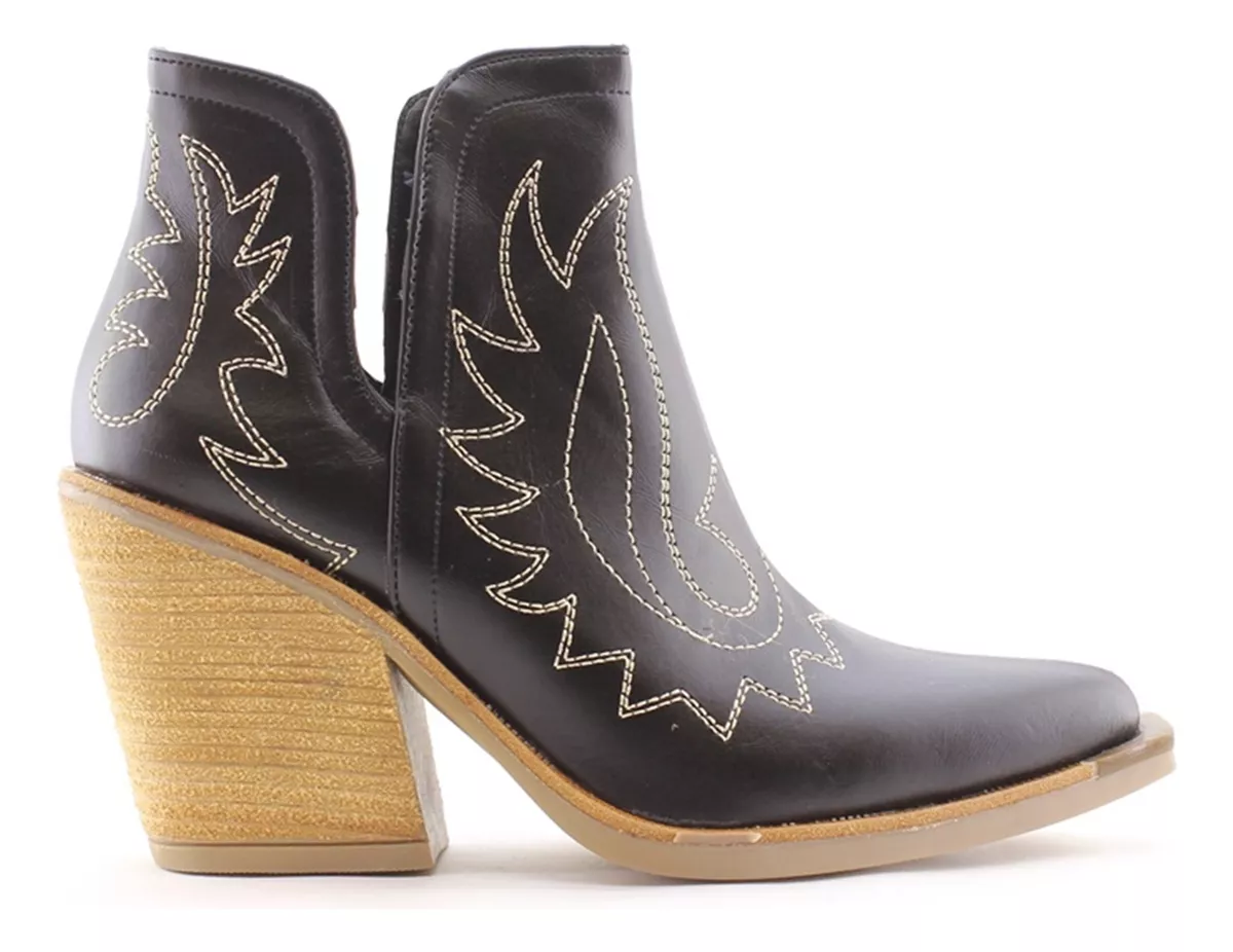 Botas Botinetas Dama Mujer Texanas Bajas Comoda P1005 Carg