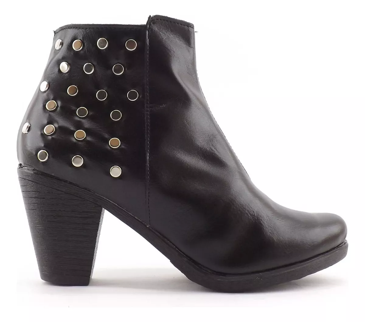 Botas Botinetas Mujer Dama Tachas Taco Separado 7200 Carg