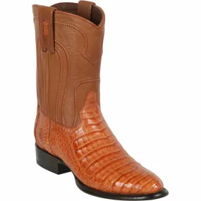 Botas de Cocodrilo Caiman Panza Roper Color Cognac LAB-698203