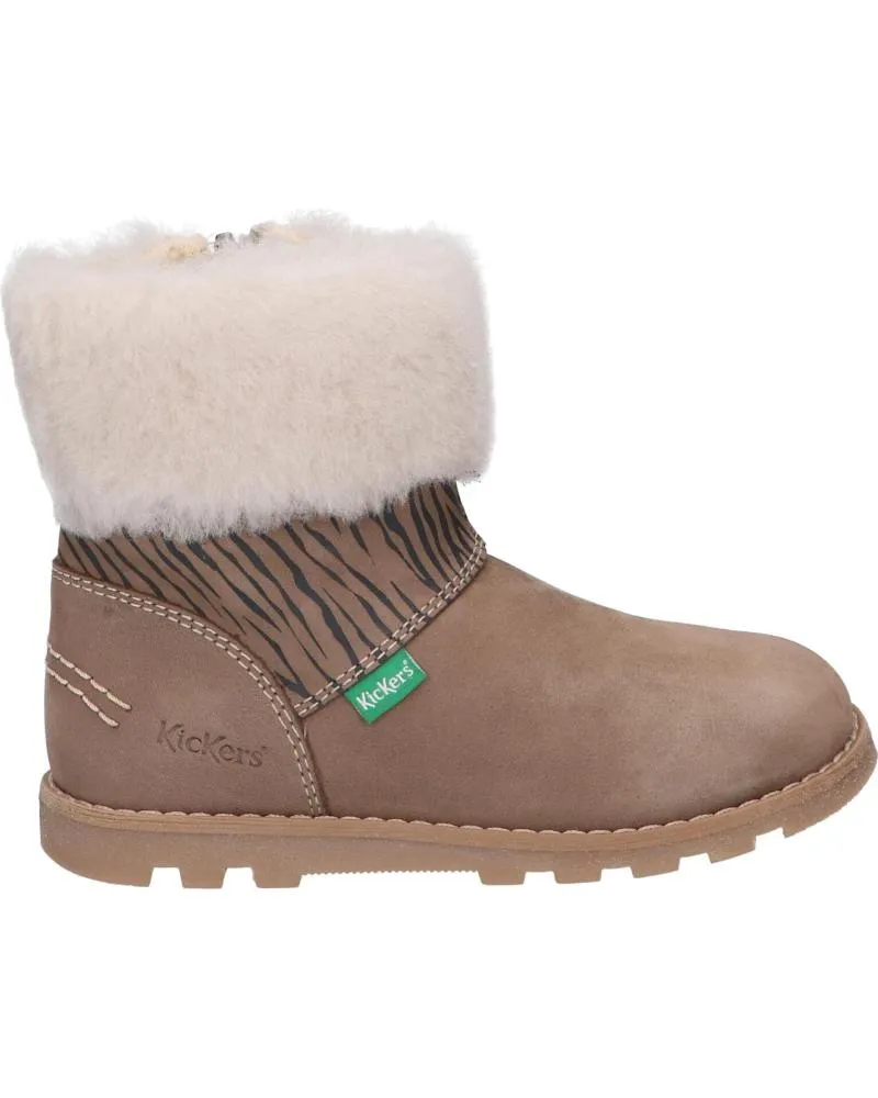 Botas de Niña KICKERS 878681-10 NONOFUR GOLF 113 BEIGE