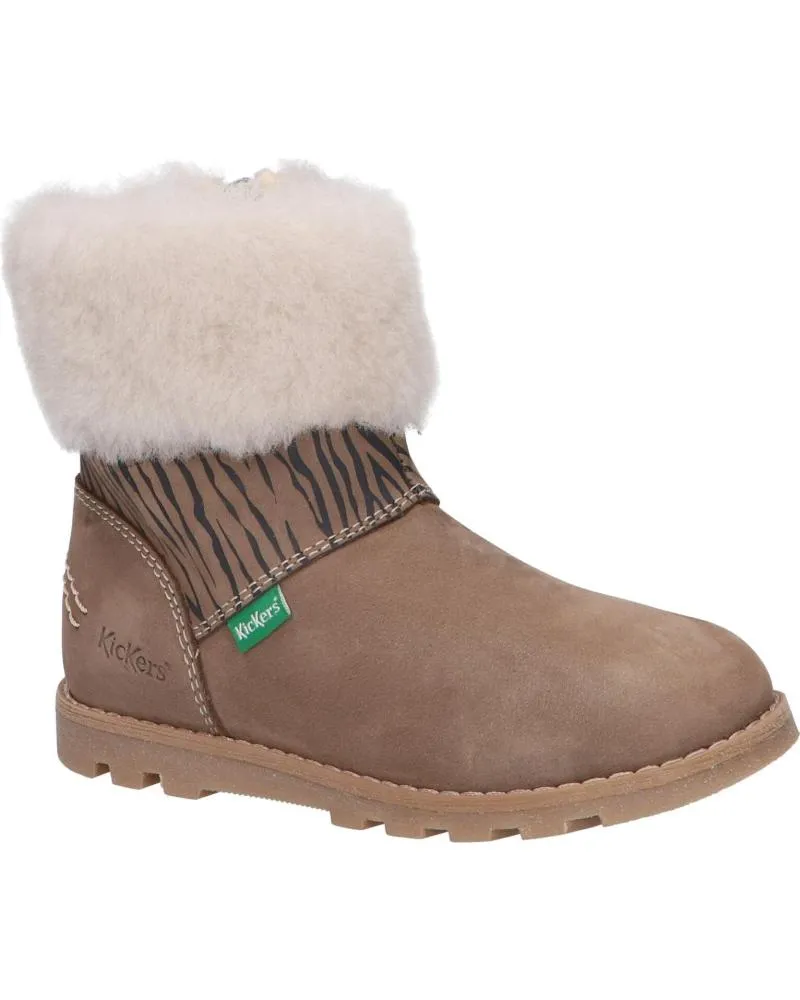 Botas de Niña KICKERS 878681-10 NONOFUR GOLF 113 BEIGE