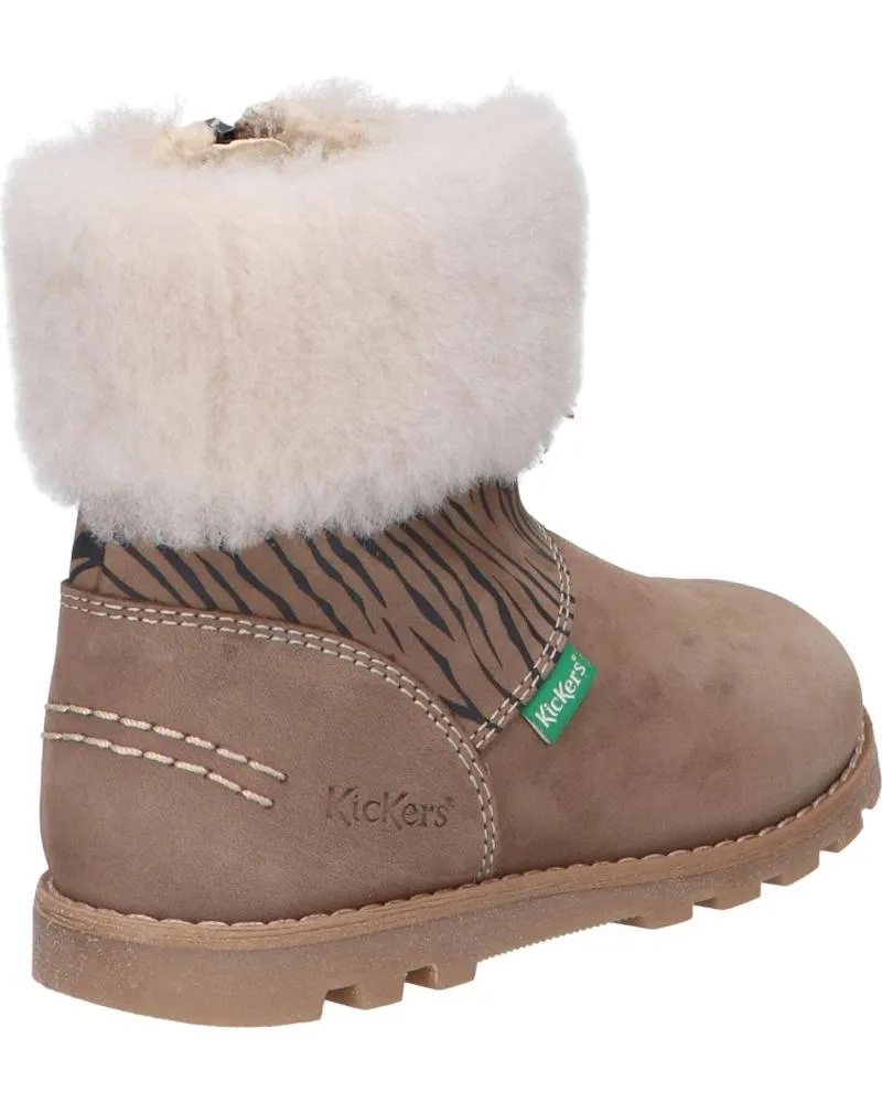 Botas de Niña KICKERS 878681-10 NONOFUR GOLF 113 BEIGE