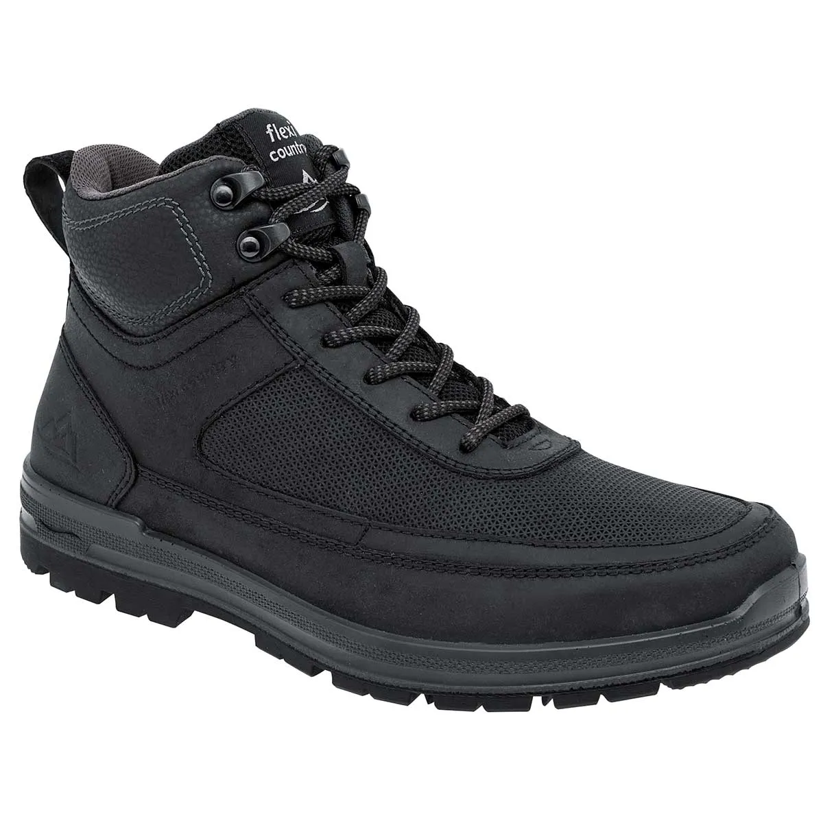 Botas de senderismo Exterior Piel Color Negro Para Hombre De Flexi