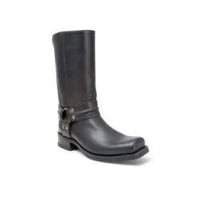 Botas Sendra 7068 Strong Motera para hombre en cuero negro con cremallera