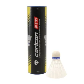 Bote 6 Volante Badminton Carlton F1 Ti Blanco 003763