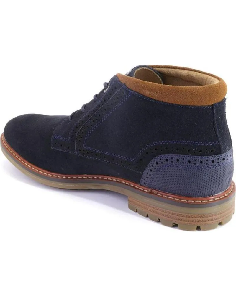 Botines   de Hombre BITESTA 32173 BOTAS DE HOMBRE ANTE-SERRAJE  AZUL MARINO