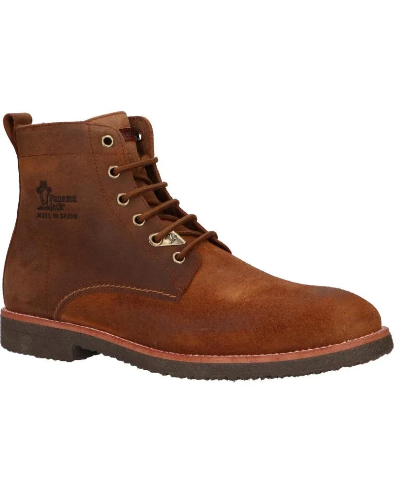 Botines PANAMA JACK  de Hombre GLASGOW IGLOO C28  VELOUR CUERO- BARK