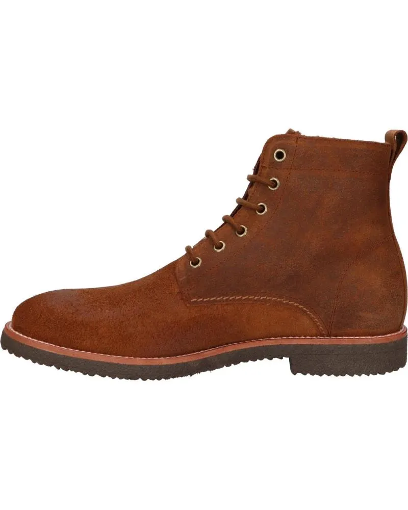 Botines PANAMA JACK  de Hombre GLASGOW IGLOO C28  VELOUR CUERO- BARK