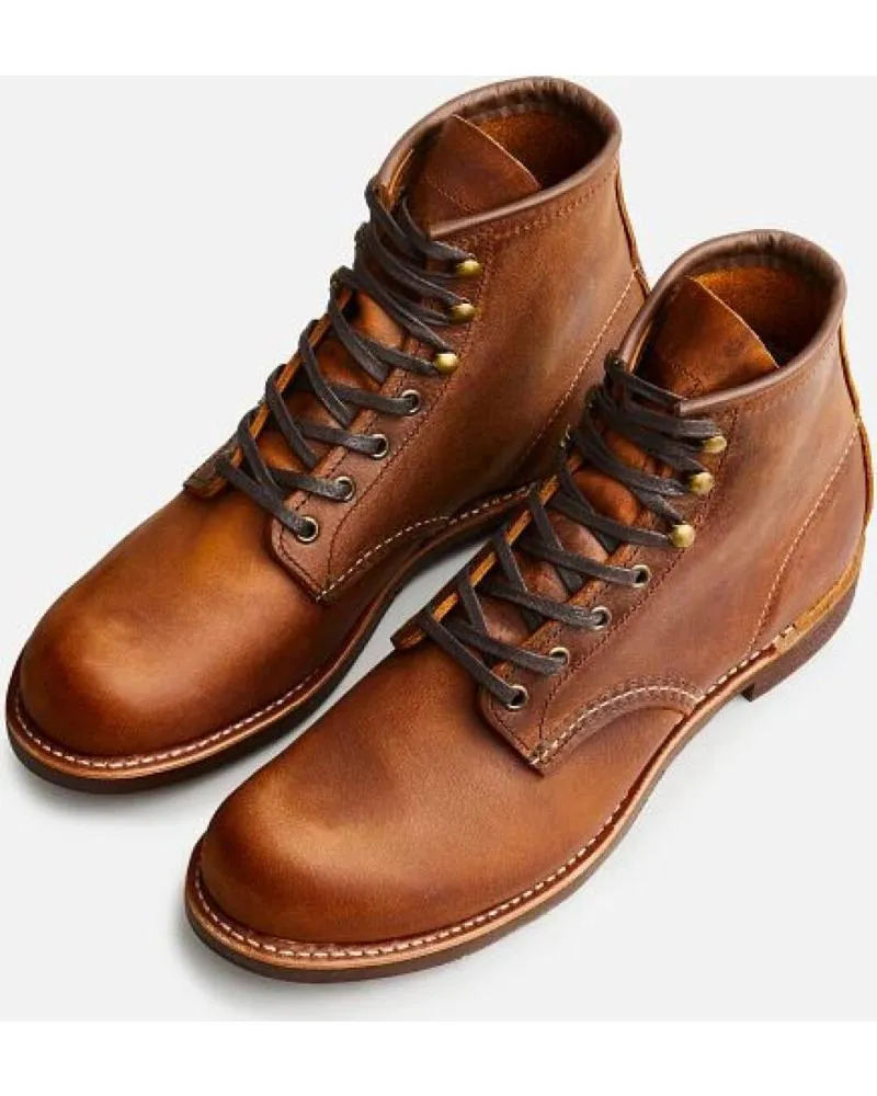 Botines RED WING  de Hombre 3343 HERITAGE WORK 6 BLACKSMITH BOOT COPPER ROUGH TOUGH - 40  BROWN