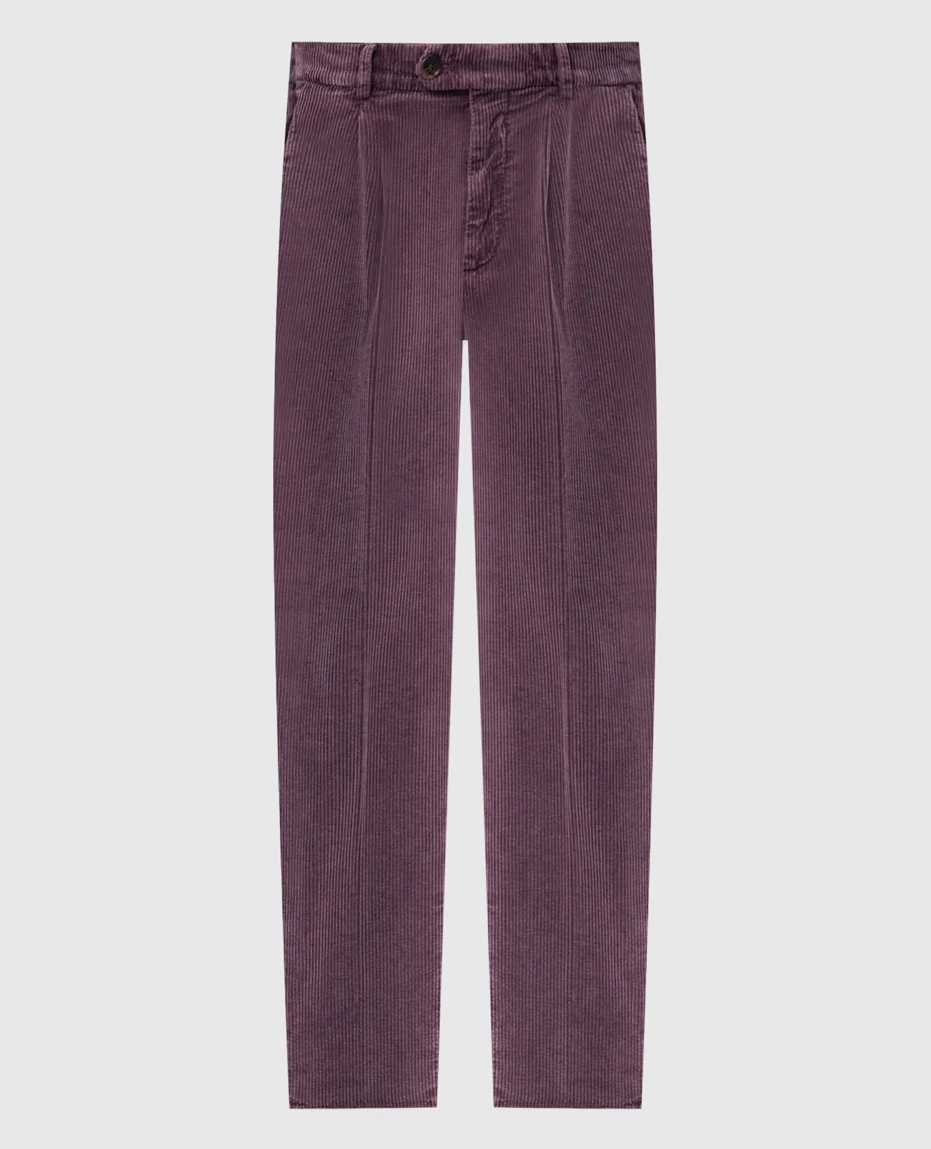 Brunello Cucinelli Purple corduroy pants