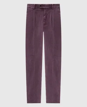 Brunello Cucinelli Purple corduroy pants