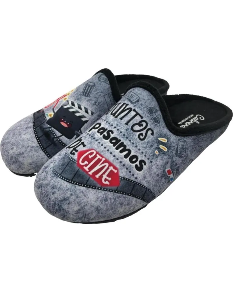 Calzado de casa CABRERA  de Hombre ZAPATILLA CASA HOMBRE 3630  GRIS