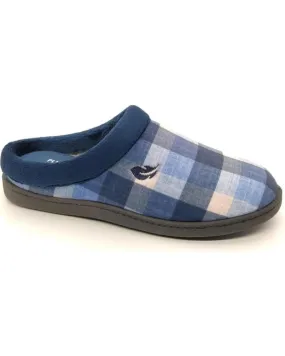 Calzado de casa PLUMAFLEX  de Hombre ZAPATILLA ROAL 12205 CUADROS  AZUL