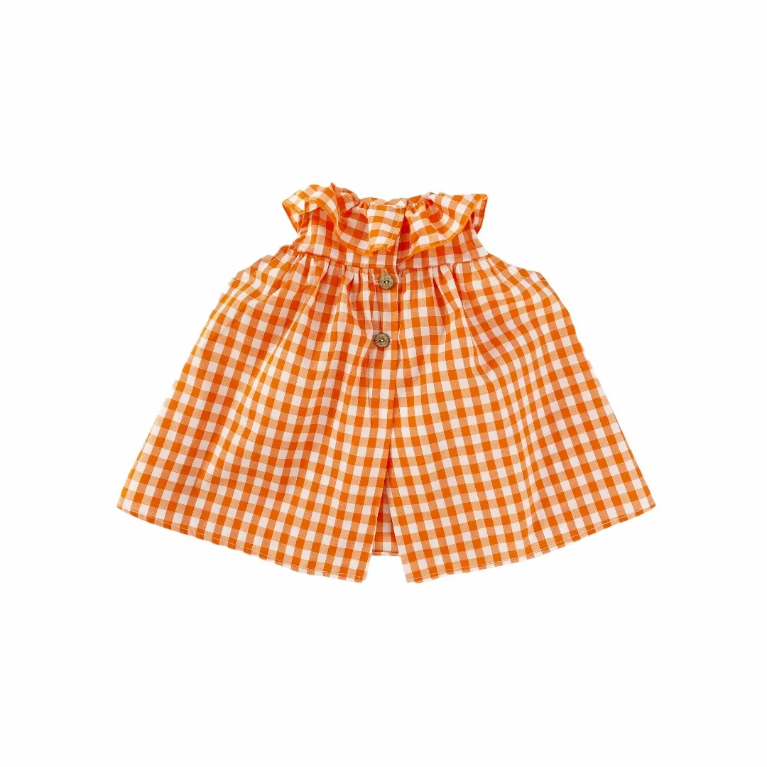 Camisa Triana Summer Vichy Naranja