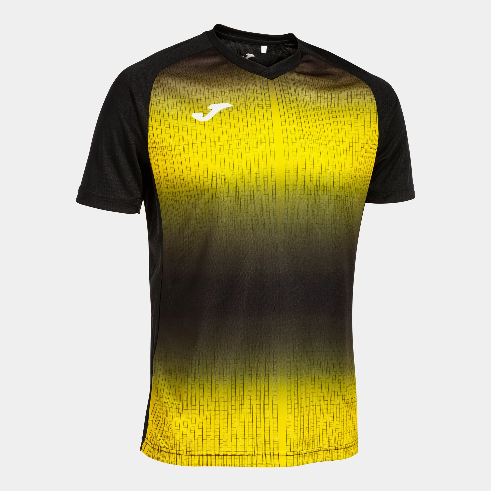 Camiseta manga corta hombre Tiger V negro amarillo