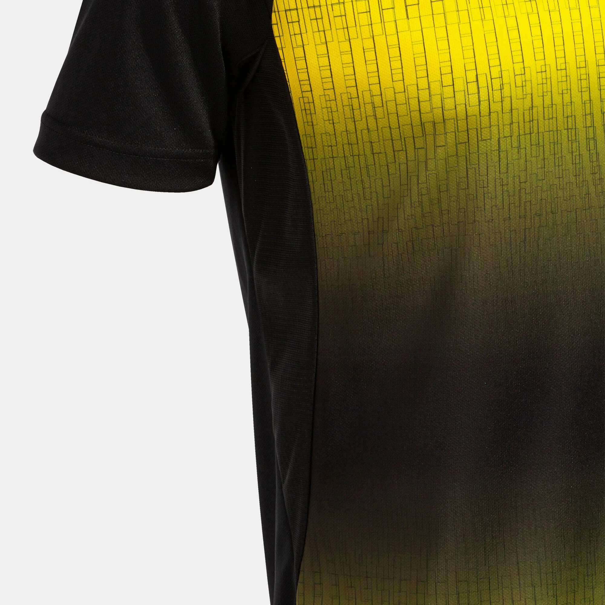 Camiseta manga corta hombre Tiger V negro amarillo