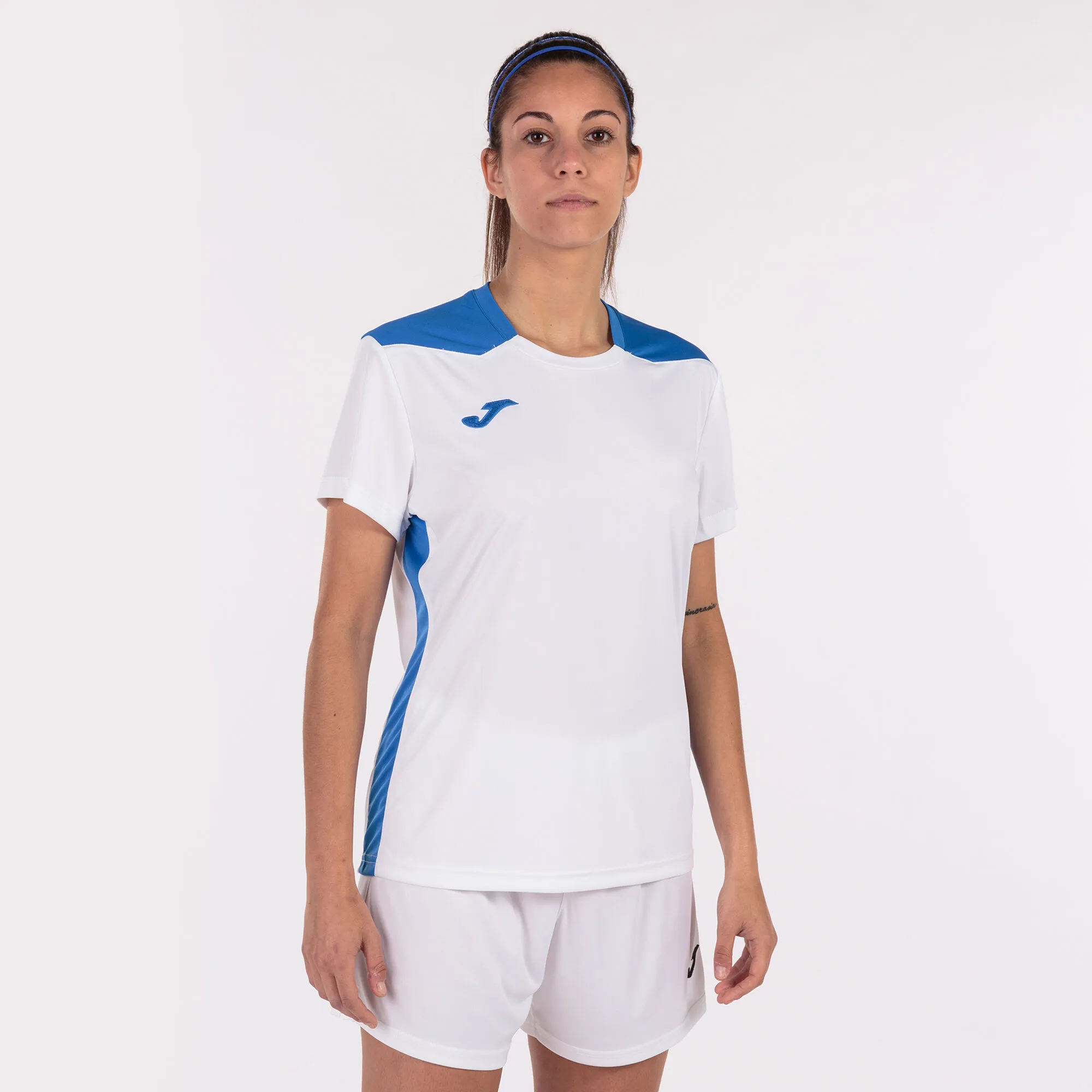 Camiseta manga corta mujer Championship VI blanco royal