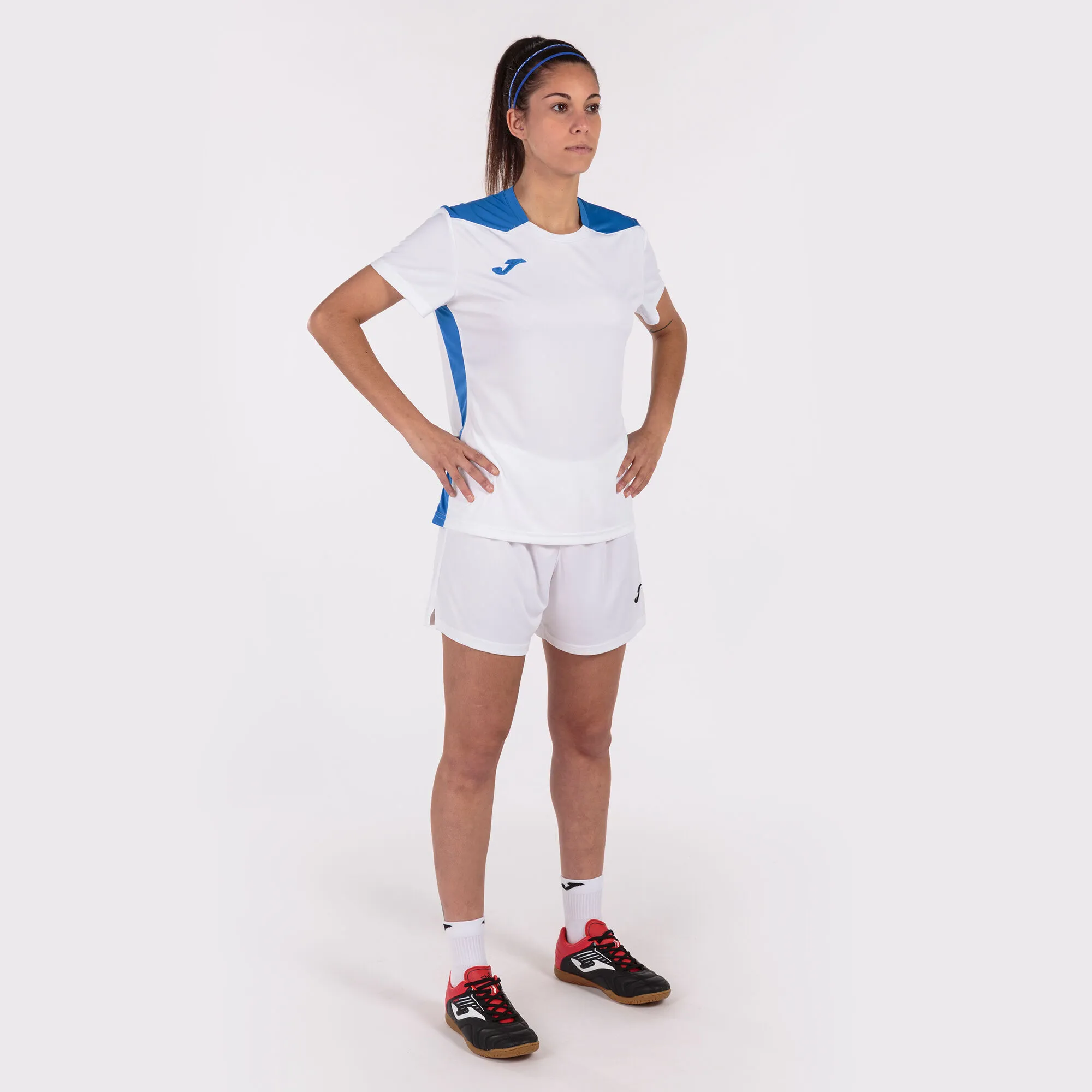 Camiseta manga corta mujer Championship VI blanco royal