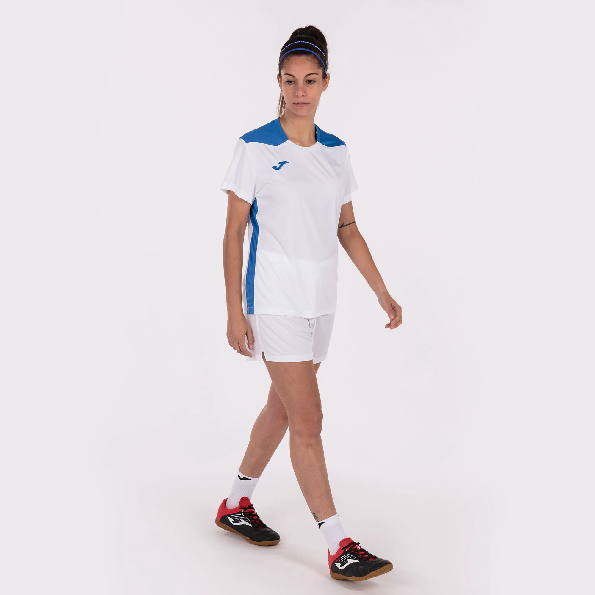 Camiseta manga corta mujer Championship VI blanco royal