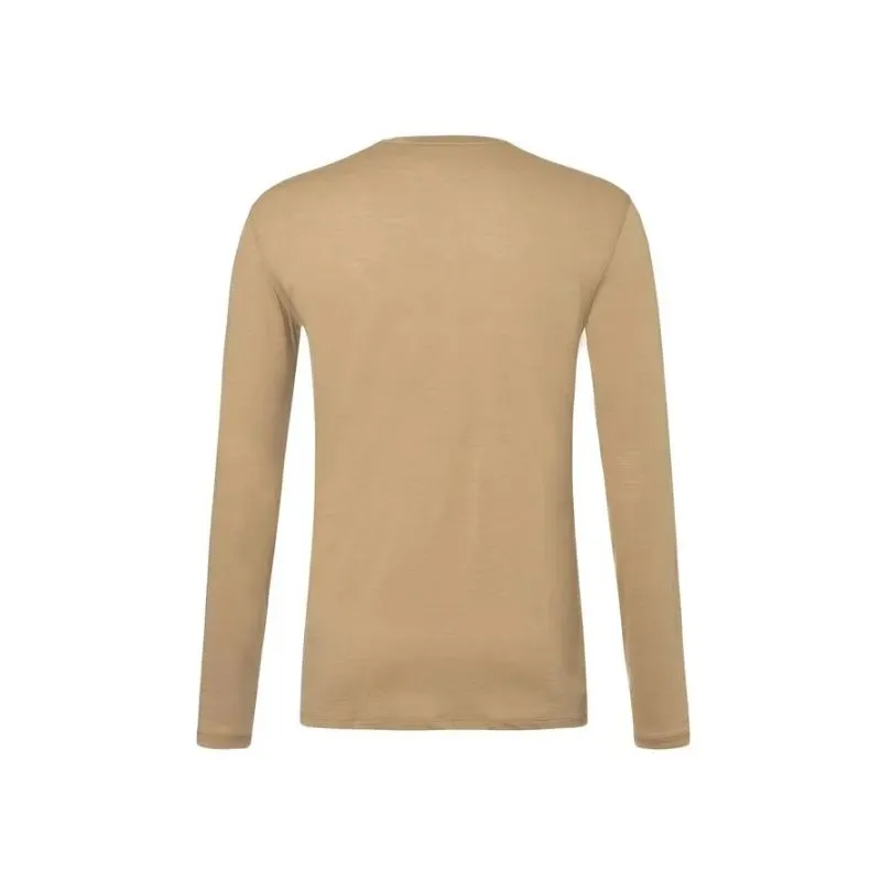 Camiseta SUPER.NATURAL M Sn Pier LS para hombre (roble/gris pluma/blanco fresco)