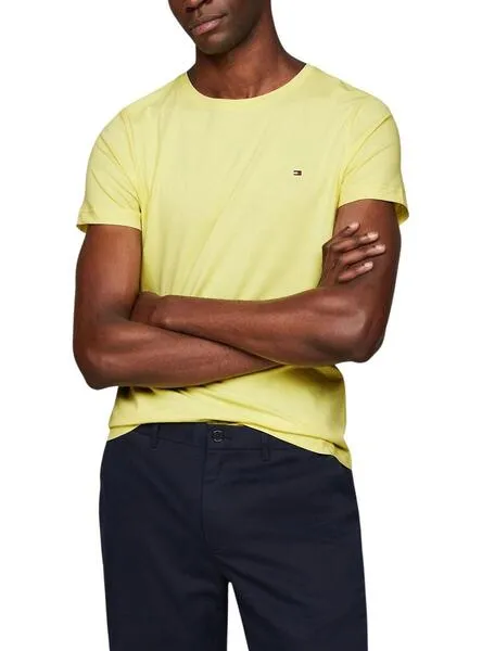 Camiseta Tommy Hilfiger Stretch Amarillo Hombre