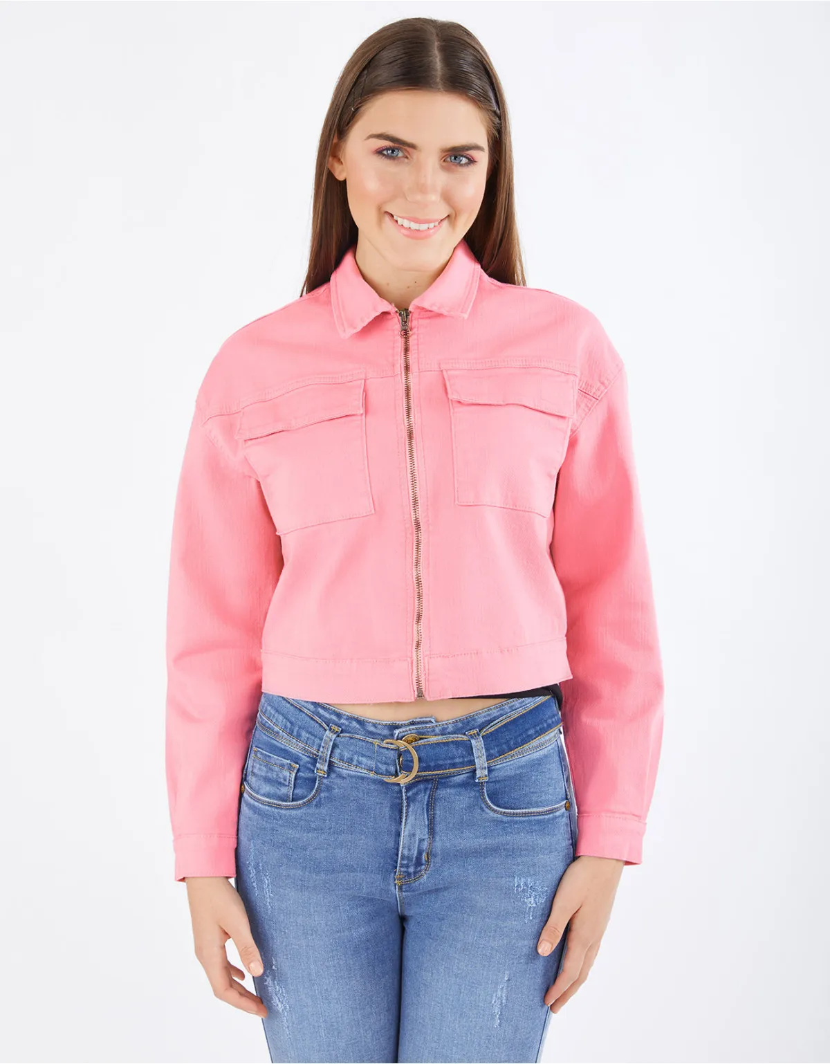 Casaca regular fit rosa cp mm