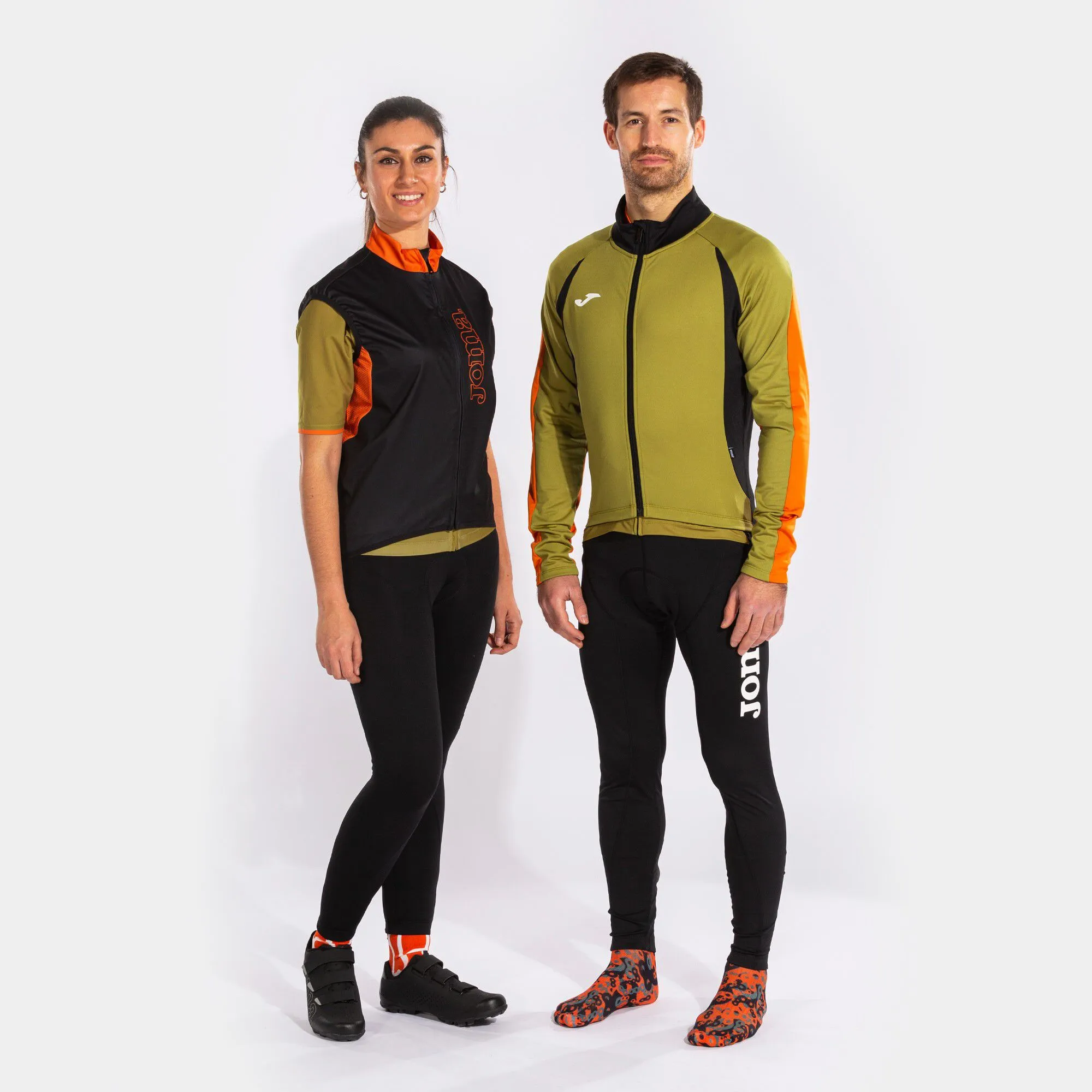 Chaleco unisex Crono negro naranja