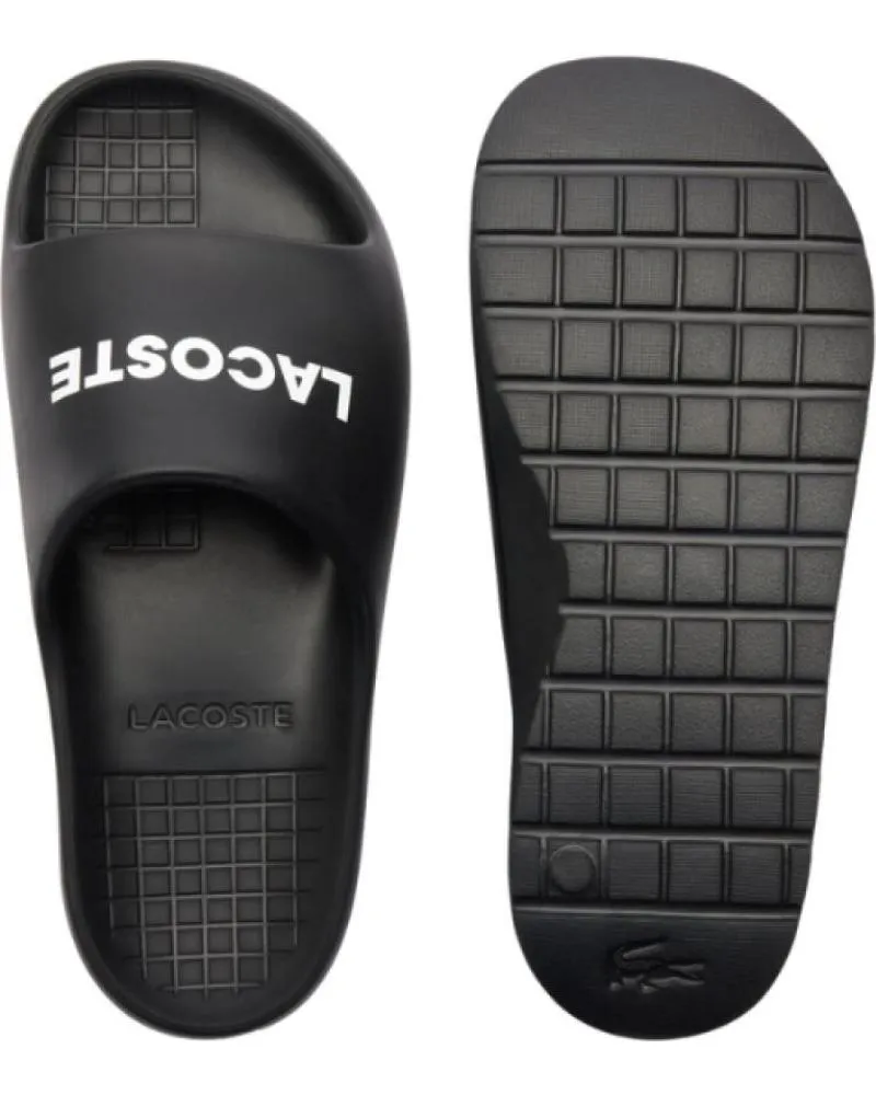 Chanclas de Hombre LACOSTE SERVE SLIDE 2 0 NEGRO