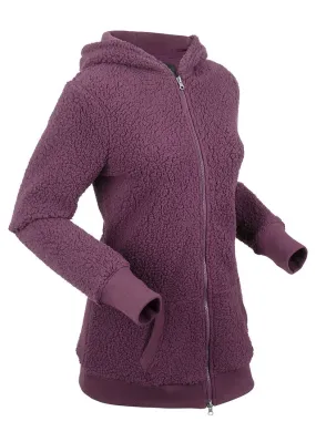 Chaqueta de forro polar morado intenso