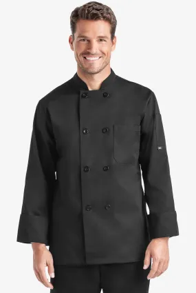 Chaqueta manga larga de gastronomía On The Line Value con botones de plástico y 2 bolsillos para hombre