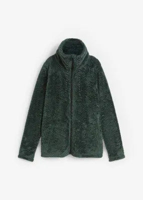 Chaqueta polar verde sombra