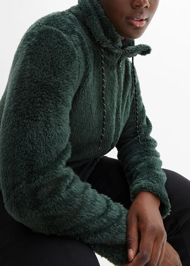 Chaqueta polar verde sombra