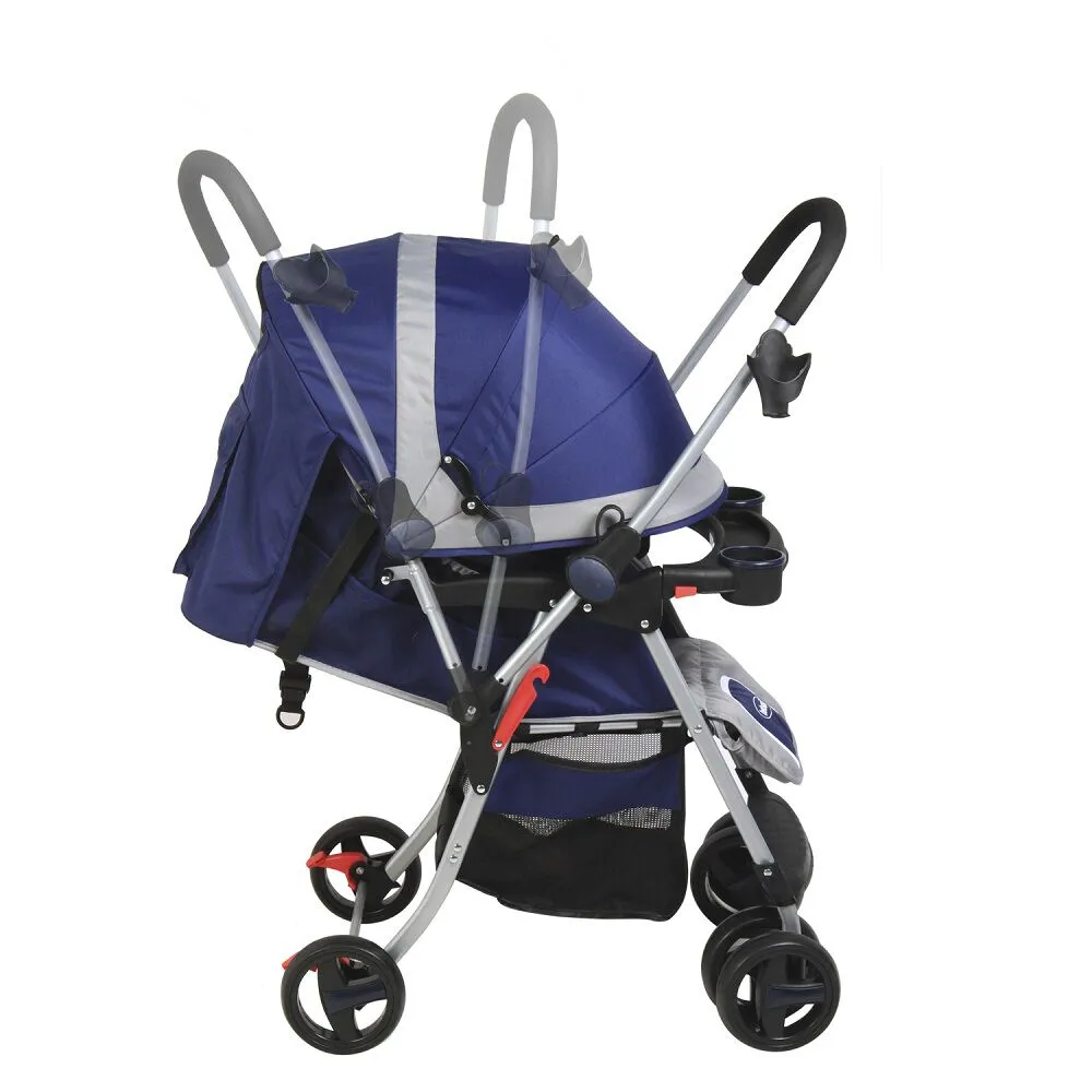 Coche Cuna & Paseo Twister Azul Bebesit